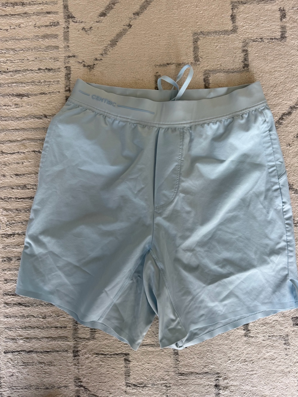 Men's Athletic Shorts - Light Blue by